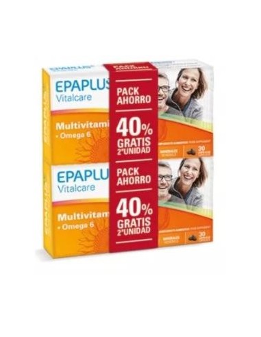 Epaplus Vitalcare Duplo Multivitaminas 30+30 Cápsulas  Epa Plus