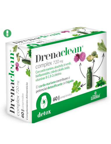 Drenaclean® 720 mg. 60 comprimidos. de Nature Essential