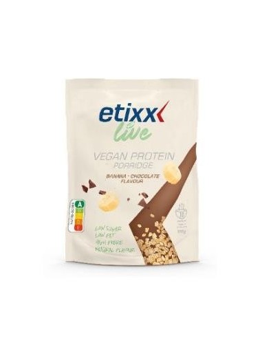 Etixx Live Vegan Protein Porridge Banna-Choco 550G Etixx