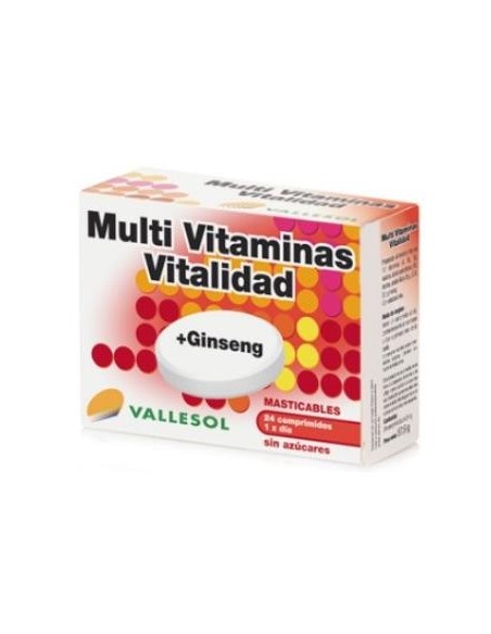 Vallesol Multivitaminas+Ginseng 24Comp Vallesol