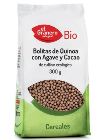 Bolitas De Quinoa Con Agave Y Cacao Bio, 300 G de El Granero Integral