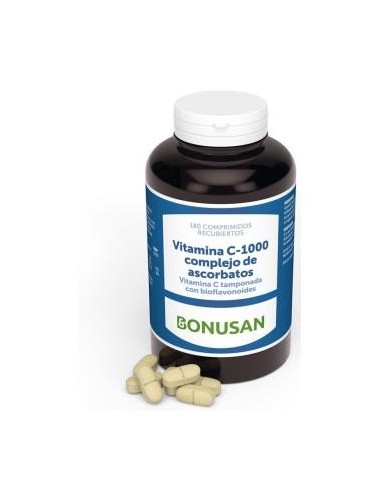 Vitamina C 1000 Complejo De Ascorbatos 180 Comprimidos Bonusan