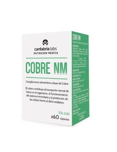 Cobre Nm 60 Cápsulas  Nutricion Medica