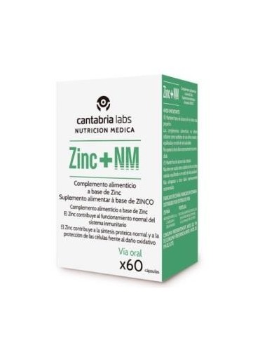 Zinc Nm 25Miligramos 60 Cápsulas  Nutricion Medica