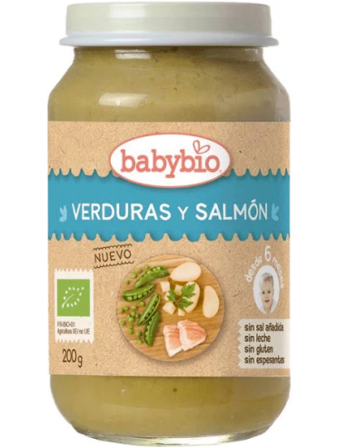 Babybio Menu Tradicion Salmon  200 g de Baby Bio