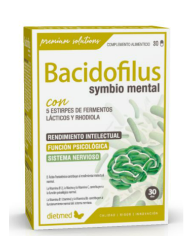 Bacidofilus Symbio Mental  30 Capsulas De Dietmed