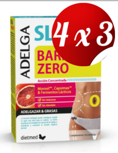 Pack 4x3 uds Adelgaslim Barriga Zero 30 Capsulas De Dietmed