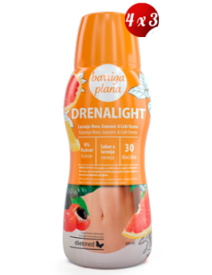Pack 4x3 uds Drenalight Barriga Plana Solución Oral 600 Ml De Dietmed
