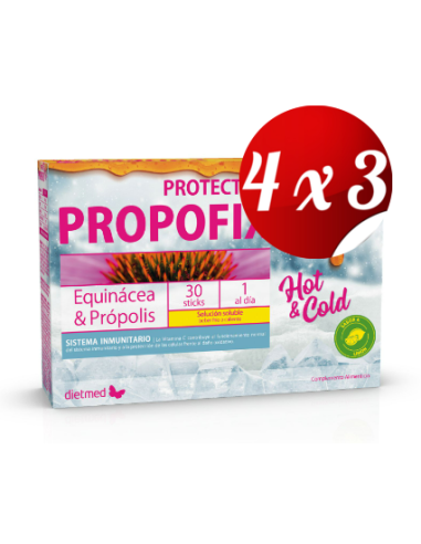 Pack 4x3 uds Propofix Protect Hot & Cold  30X1,0G Sticks De Dietmed