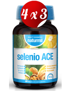Pack 4x3 uds Selénio Ace Perlas 60 Capsulas De Dietmed