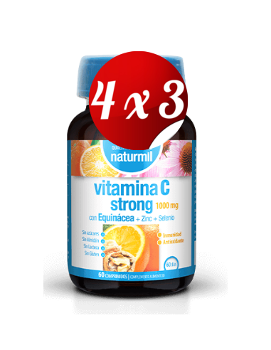 Pack 4x3 uds Vitamina C Strong  60 Comprimidos De Dietmed