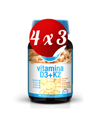 Pack 4x3 uds Vitamina D3+K260 Comprimidos De Dietmed