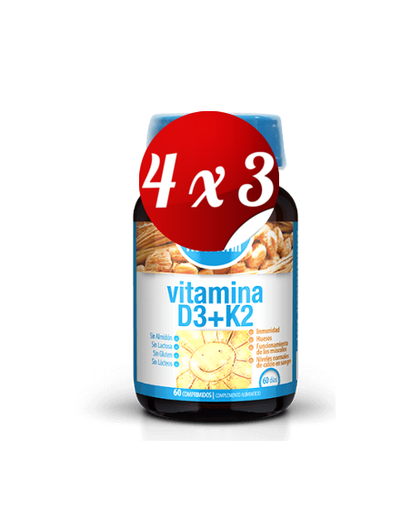 Pack 4x3 uds Vitamina D3+K260 Comprimidos De Dietmed