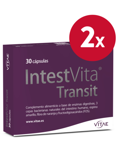 Pack 2 uds IntestVita Transit 30 cápsulas de Vitae