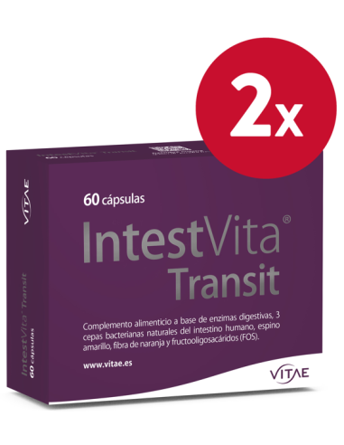 Pack 2 uds IntestVita Transit 60 cápsulas de Vitae