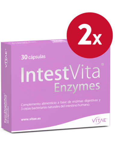 Pack 2 uds IntestVita Enzymes 30 cápsulas de Vitae