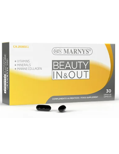 Beauty In & Out  Colageno Marino+ Omega 3,6,9+ Vitaminas+ Minerales