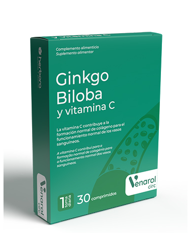 Ginkgo Biloba Y Vitamina C 30 Comprimidos  de Herbora