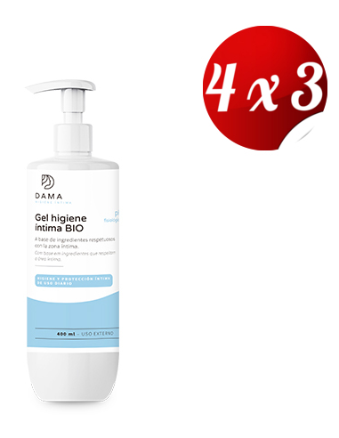 Pack 4x3 Gel Higiene Intima Bio 400 Ml  de Herbora