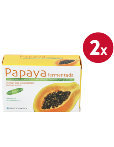 Pack de 2 unidades Papaya Fermentada 30Comp. de Specchiasol