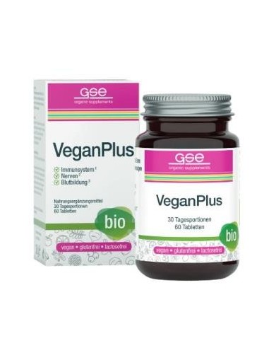 Veganplus 60 Comprimidos Bio Vegan Gse