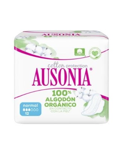 Ausonia Organic Cotton Normal 12 Unidades Ausonia