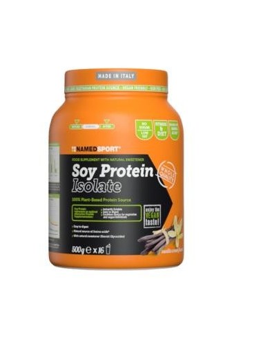 Soy Protein Isolate Vainilla Cream 500 Gramos Named Sport