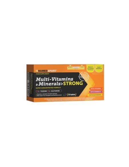 Multi Vitamins-Minerals Strong 60 Comprimidos Named Sport