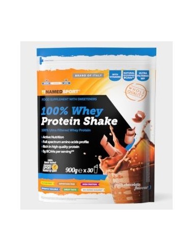 Whey Protein 100% Shake Milk Chocolate 900 Gramos Named Sport