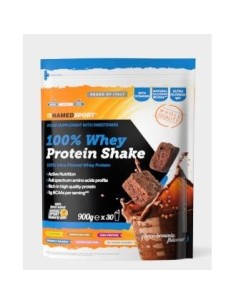 Whey Protein 100%  Shake Choco-Brownie 900 Gramos Named Sport