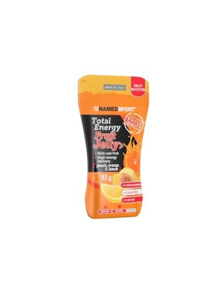 Total Energy Fruit Jelly Peach Orange-Lemon 28Gele Named Sport