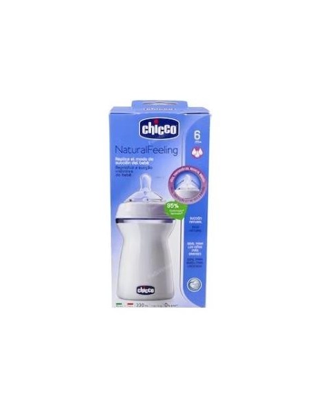 Biberon Nat B/Ancha Sili Fisio Flu Rapi+6M 330 Ml Chicco