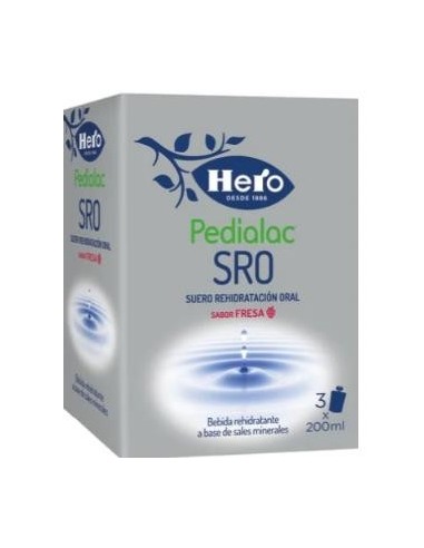 Hero Pedialac Suero Oral Fresa 3X200 Ml Hero
