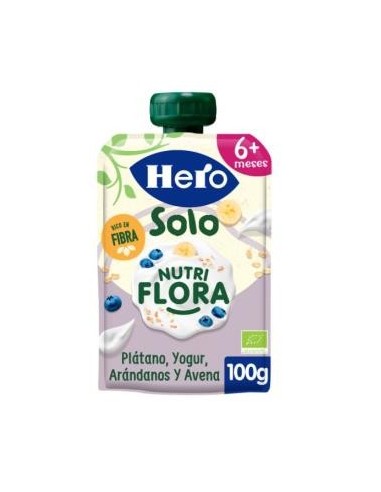 Hero Nutri Flora Platano-Arand-Yogur Eco 100 Gramos Hero