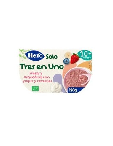 Hero Solo Tres En Uno Fresa-Arand-Yog-Cereal 120Gr Hero
