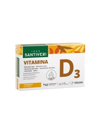 Vitamina D3 60 Comprimidos Santiveri