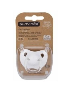 Chupete Evolution Sili Anat 0-6M 1 Unidad Suavinex
