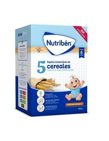 Nutriben 5 Cereales 600 Gramos Nutriben