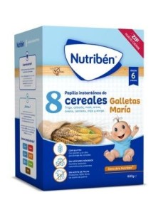 Nutriben 8 Cereales Galletas Maria 600 Gramos Nutriben