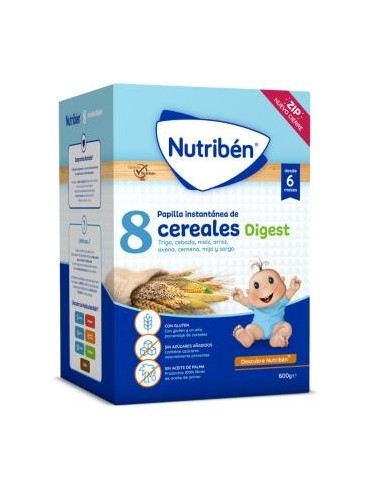 Nutriben 8 Cereales Digest 600 Gramos Nutriben