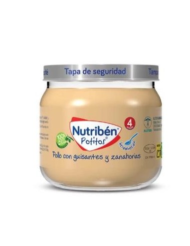 Nutriben Potito Pollo-Guisantes-Zanahorias 120 Gramos Nutriben