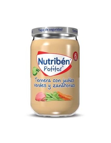 Nutriben Potito Ternera-Judias V-Zanahoria 235 Gramos Nutriben