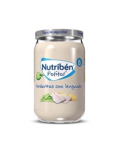 Nutriben Potito Verduritas-Lenguado 235 Gramos+6M Nutriben