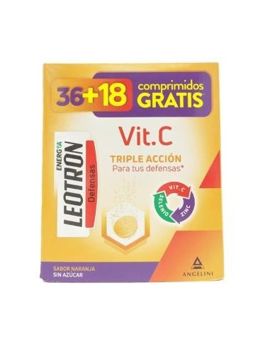 Leotron Vit C 36 Comprimidos+18 Comprimidos De Regalo Leotron