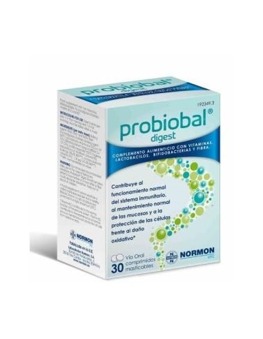 Probiobal Digest 30 Comp Masticables Normon