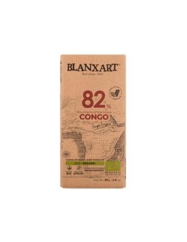 Chocolate Negro 82% Congo 80 Gramos Eco Blanxart
