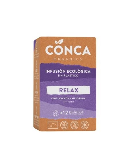 Relax Infusion 12Piramides. Eco Conca Organics