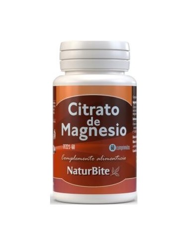 Citrato De Magnesio 60 Comprimidos Naturbite