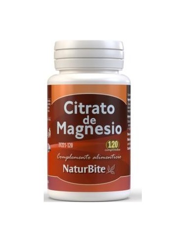 Citrato De Magnesio 120 Comprimidos Naturbite