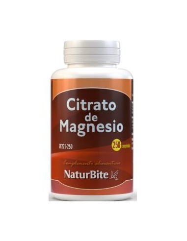Citrato De Magnesio 250 Comprimidos Naturbite